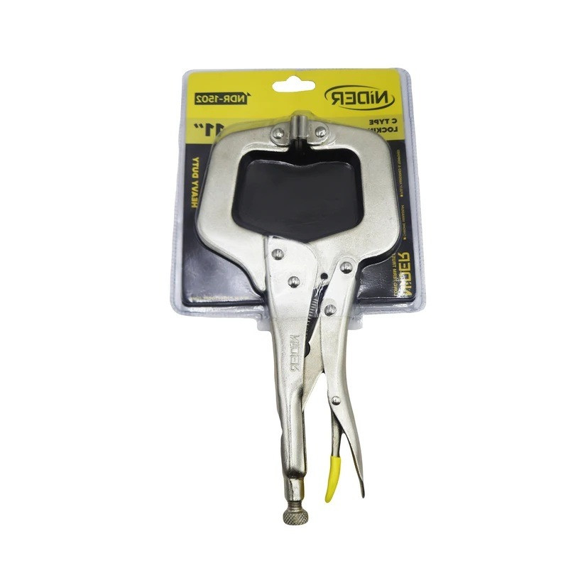 انبر قفلی ورق گیر نیدر مدل سی شکل کد SMT-11INCH-1502 سایز 11 اینچ