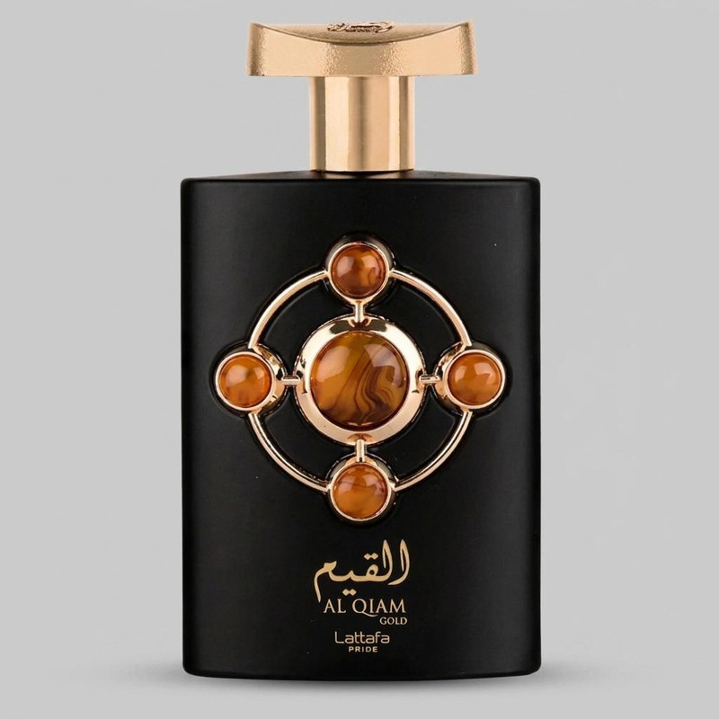 ادوپرفیوم لطافه پراید مدل Lattafa Pride Al Qiam Gold با رایحه گرم حجم 100 میلی لیتر