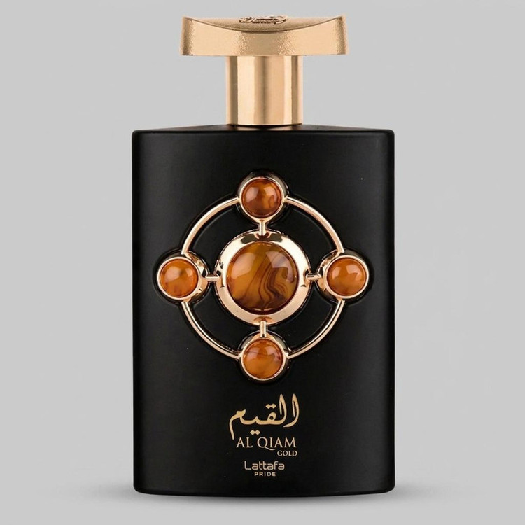 ادوپرفیوم لطافه پراید مدل Lattafa Pride Al Qiam Gold با رایحه گرم حجم 100 میلی لیتر