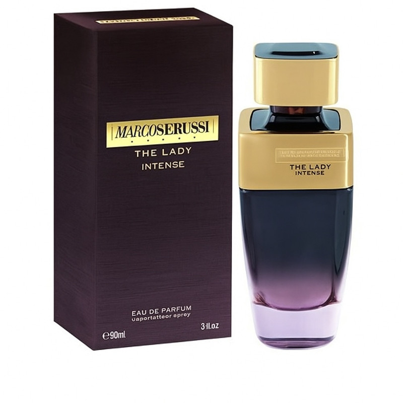 ادوپرفیوم زنانه مارکوسروسی مدل THE LADY INTENSE با رایحه معتدل حجم 90 میلی‌لیتر
