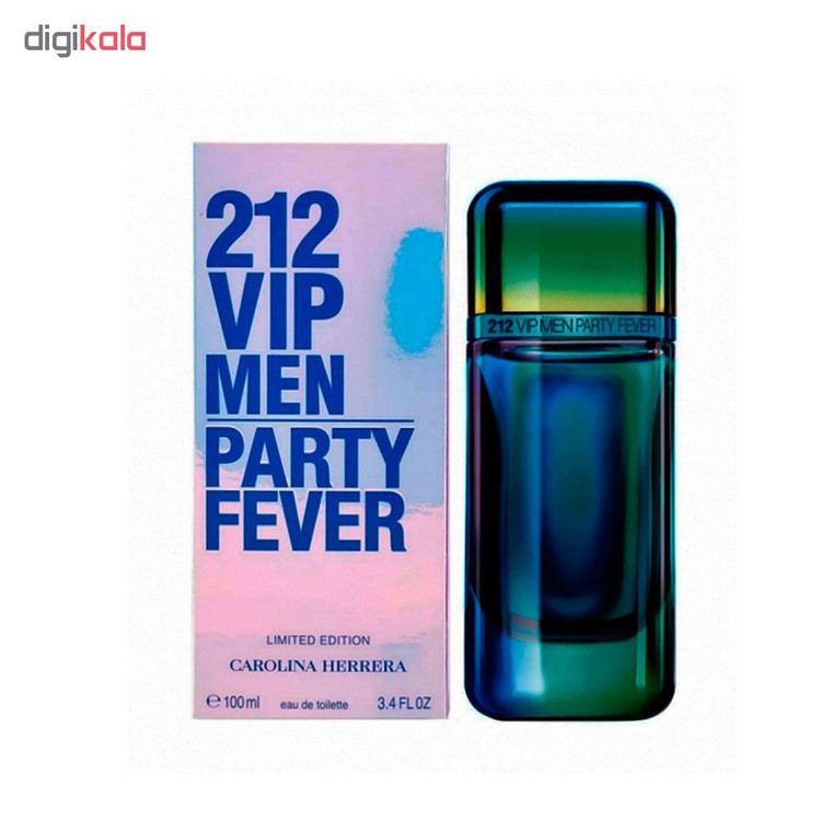 ادو تویلت مردانه کارولینا هررا مدل VIP 212 Men Party Fever حجم 100 میلی لیتر