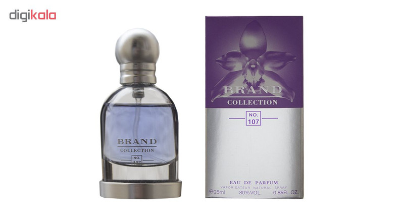 عطر جیبی زنانه برند کالکشن مدل 107 حجم 25 میلی لیتر